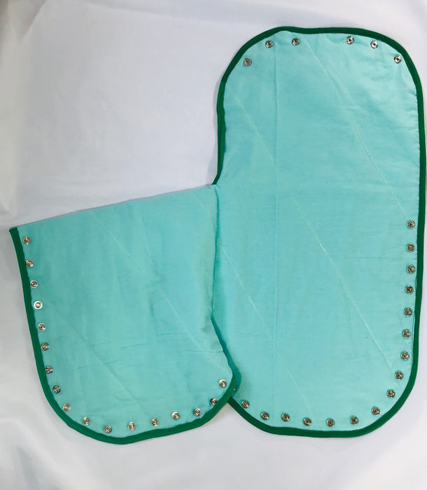 Green Trim Safari Baby Girls/Boys Receiving/Swaddle Blanket/Sleeping bag